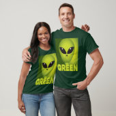 Groene Alien T-shirt (Unisex)