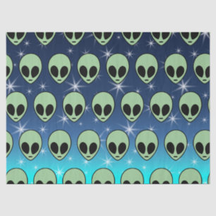 Groene Alien Tissuepapier