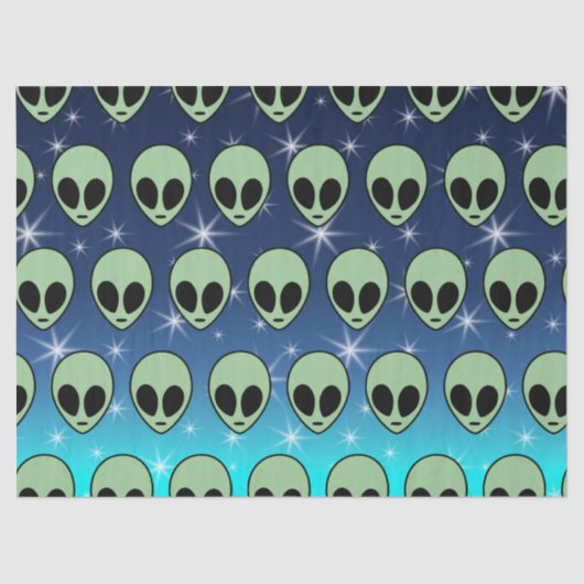 Groene Alien Tissuepapier (Voorkant)