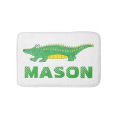 Groene alligator Crocodile Gator Animal Badmat (Voorkant)