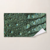 Groene alligator huidtextuur bad handdoek (Handdoek)