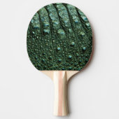 Groene alligator huidtextuur tafeltennisbatje (Voorkant)
