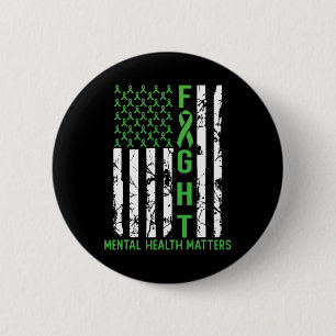 Groene Amerikaanse vlag Amerikaanse geestelijke ge Ronde Button 5,7 Cm
