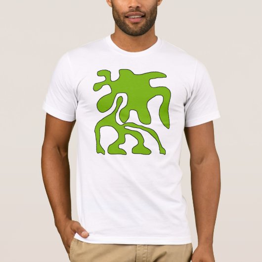 Groene Amoeba Shirt! T-shirt (Voorkant)