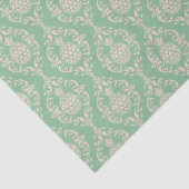 Groene anananas Damask-decoupage Tissuepapier (Detail)