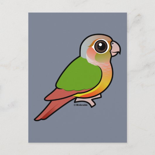 Groene anananasappelwijn met baarmoederhals briefkaart (Voorkant)