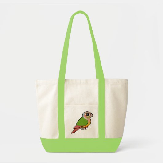 Groene anananasappelwijn met baarmoederhals tote bag (Voorkant)
