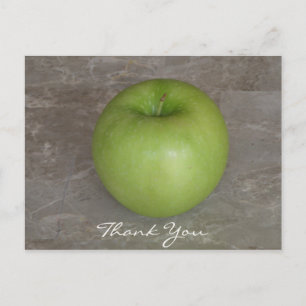 Groene appel Bedankt Briefkaart