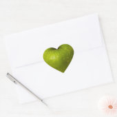Groene appel hart sticker (Envelop)