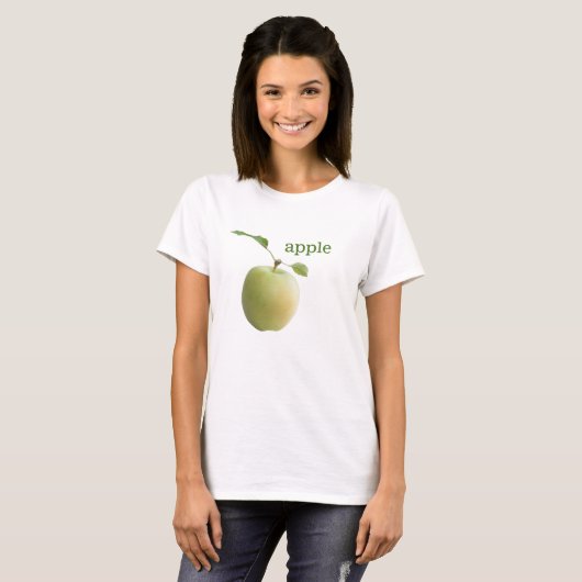 Groene appel t-shirt (Voorkant volledig)