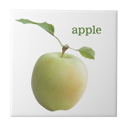 Groene appel tegeltje (Voorkant)