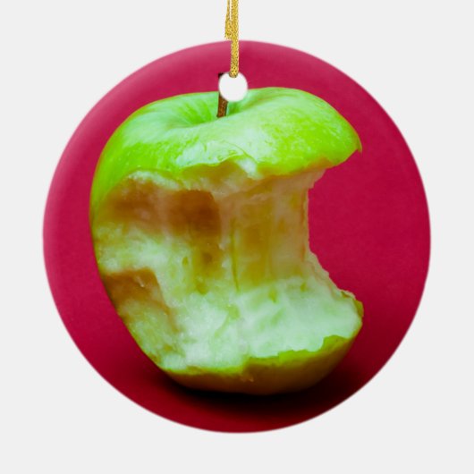 Groene appelbloem keramisch ornament (Achterkant)