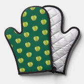 Groene appelovenhandschoen ovenwant (Voorkant / Achterkant)