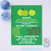 Groene appels, groenboeren Adverteren Flyer (Enkel)