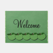 Groene appels leraar welkom deurmat (Voorkant)