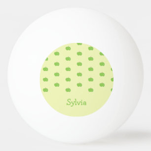 Groene appels patroon monogram pingpongballen