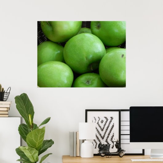 Groene appels poster (Thuiskantoor)
