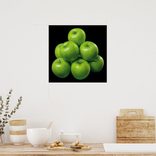 Groene appels poster (Keuken)