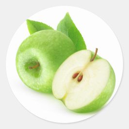 Groene appels ronde sticker