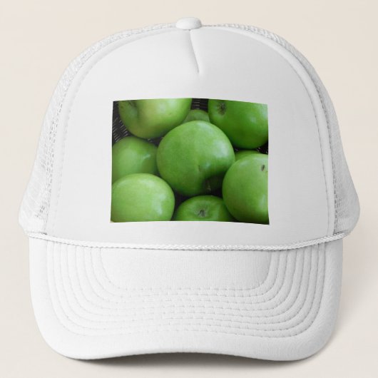 Groene appels trucker pet (Voorkant)