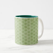 Groene appels tweekleurige koffiemok (Voorkant rechts)