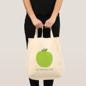 Groene Apple Aangepaste leraar Tote Bag (Voorkant (product))