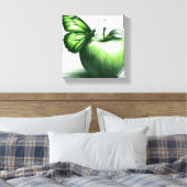 Groene Apple Canvas Print (Insitu (Slaapkamer))