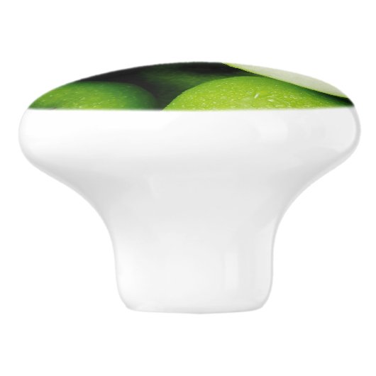 Groene Apple Kitchen Cabinet of Drawer Knob Pull Keramische Knop (Zijkant)