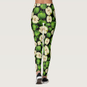 Groene Apple Print Leggings (Achterkant)