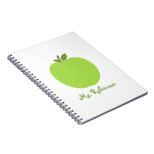 Groene Apple Spiral notebook voor leraren Notitieboek