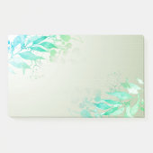 Groene Aquarel Bladeren Bloemen Botanische Bruilof Post-it® Notes (Voorkant)