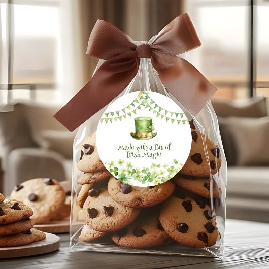 Groene Aquarel Klaver St. Patrick's Day Feest Ronde Sticker