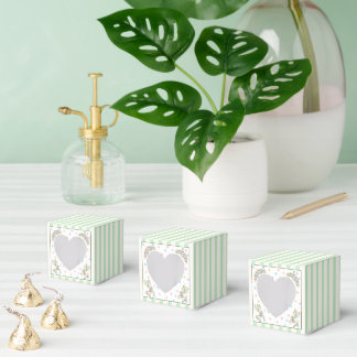 Groene Aquarel Paard Draaimolen Baby Shower Bedankdoosjes
