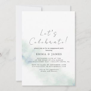 Groene Aquarel Wash Feest Kaart