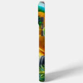 Groene ara tropische bloemen Case-Mate iPhone case (Achterkant / Links)