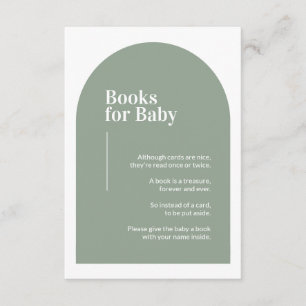 Groene Arch Books voor Baby Enclosure Ca Informatiekaartje