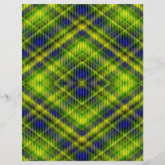 Groene Argyle Bulk Scrapbook Papier Pagina's Flyer (Achterkant)