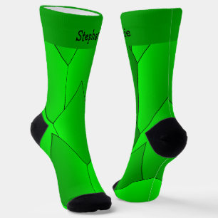 Groene Art Deco Design Soksokken Sokken
