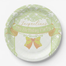 Groene Art Nouveau Prinses Verjaardag