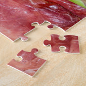 Groene asperges met ham macro legpuzzel (Zijkant)