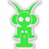 groene astro sticker (Voorkant)
