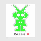 groene astro sticker (Vel)