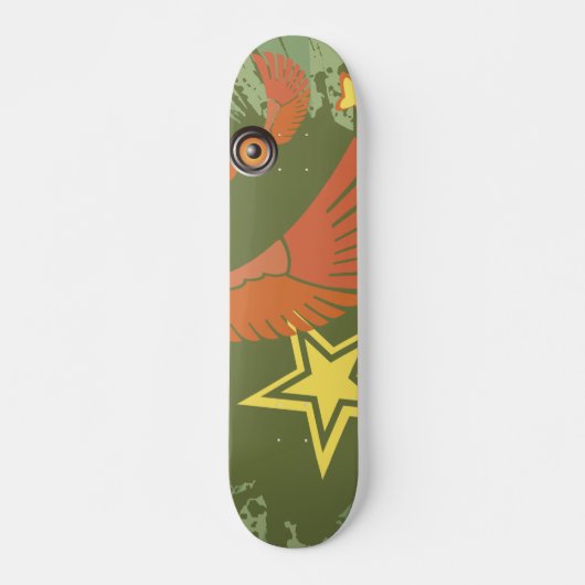 Groene audio skateboard (Voorkant)