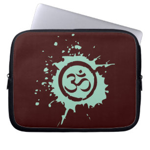 Groene Aum Organic Planet-laptophoes Laptop Sleeve