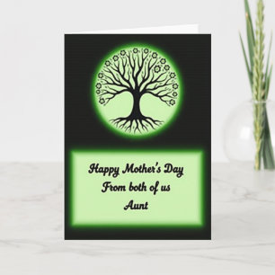 Groene Aura Moederdag Boom Kaart