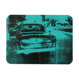 Groene auto magneet