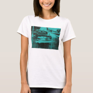 Groene auto t-shirt