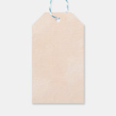 Groene Avocado Fruit in Waterverf Happy Birthday Cadeaulabel (Achterkant)