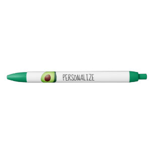 Groene avocado logo op maat geschreven pennen
