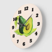 Groene Avocado, nog steeds levend fruit in Waterve Grote Klok (Hoek)